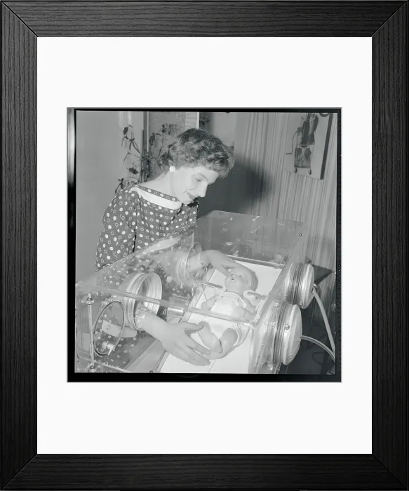 Framed Print : Premature Incubator Cradle Framed Print : Premature Incubator Cradle