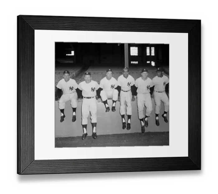 Framed Print : Yankee Outfielders Framed Print : Yankee Outfielders