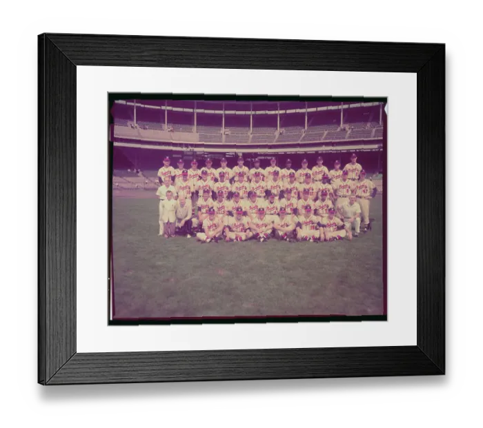 Framed Print : Milwaukee Braves Group Portrait Framed Print : Milwaukee Braves Group Portrait