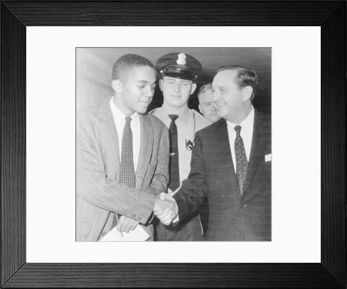 Framed Print : Student Journalist Meeting Governor Faubus Framed Print : Student Journalist Meeting Governor Faubus