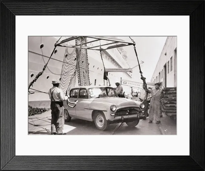 Framed Print : First Japanese Export Automobile Framed Print : First Japanese Export Automobile
