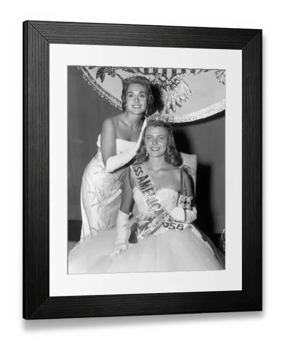 Framed Print : 1957 Miss America Crowns 1958 Winner Framed Print : 1957 Miss America Crowns 1958 Winner