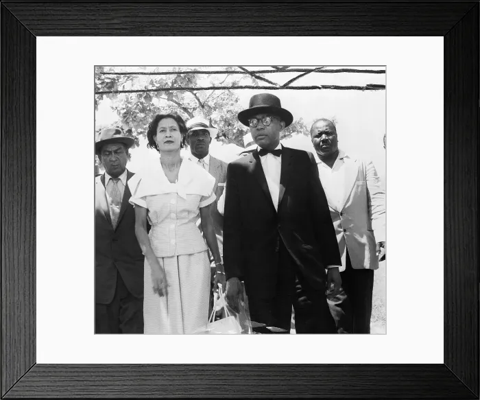 Framed Print : Simone Duvalier and Francois Duvalier at at Polling Station Framed Print : Simone Duvalier and Francois Duvalier at at Polling Station
