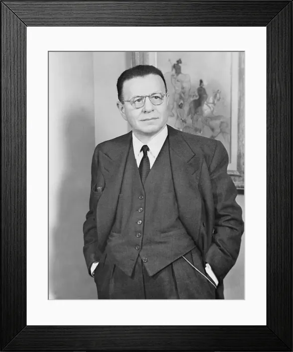 Framed Print : Portrait of Former Director of RCA Andre Meyer