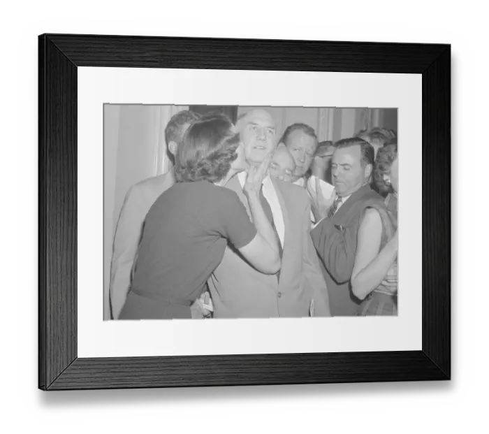 Framed Print : Portrait of Senator Strom Thurmond and Wife at Gathering Framed Print : Portrait of Senator Strom Thurmond and Wife at Gathering