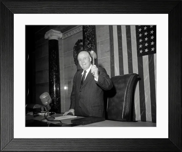 Framed Print : Sam Rayburn Leading House's Order