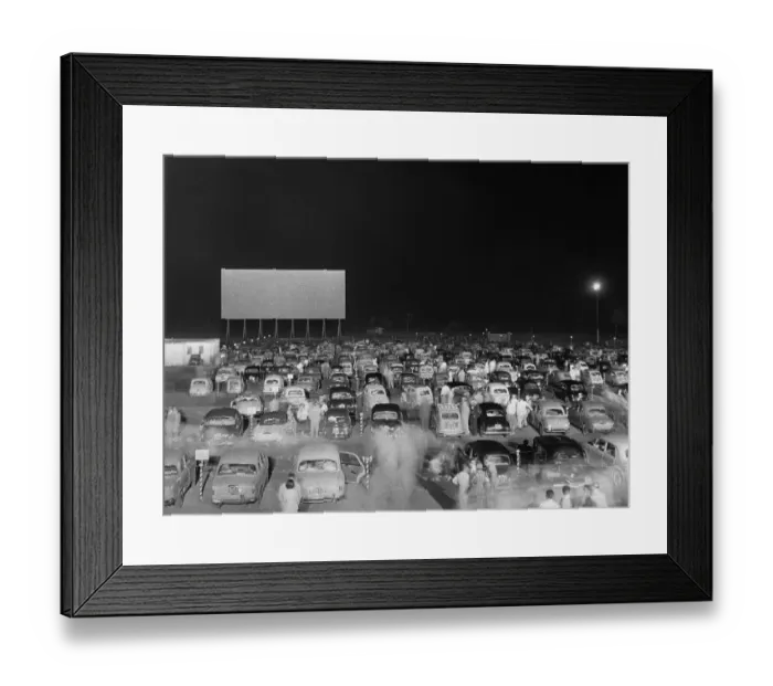 Framed Print : Drive-in Movie Theater in Rome Framed Print : Drive-in Movie Theater in Rome