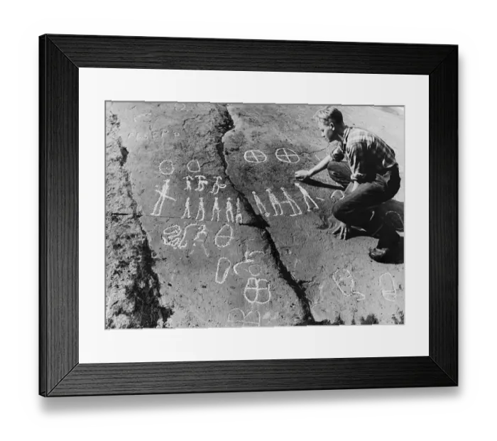 Framed Print : Viking Petroglyphs Framed Print : Viking Petroglyphs