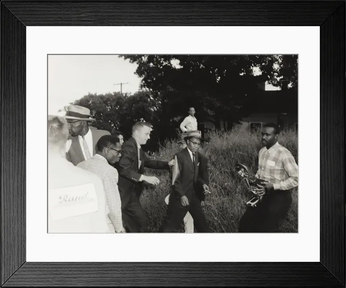 Framed Print : White Mob Hounding African American Reporters Framed Print : White Mob Hounding African American Reporters