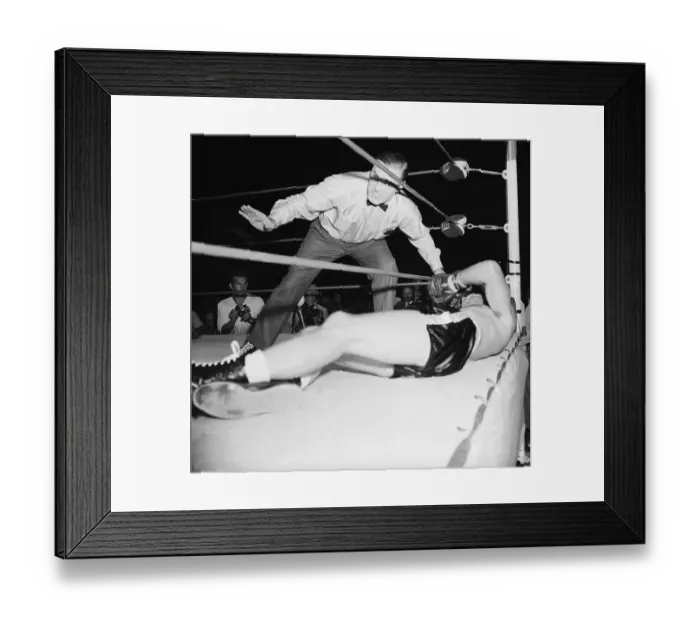Framed Print : Referee Counting Over Pete Rademacher Framed Print : Referee Counting Over Pete Rademacher