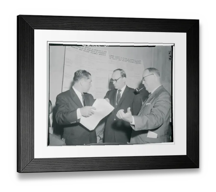 Framed Print : James R. Hoffa with Senators Framed Print : James R. Hoffa with Senators