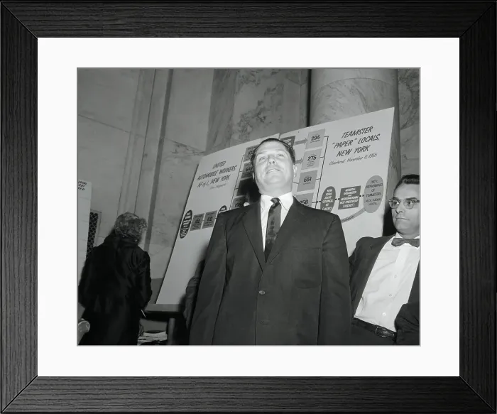 Framed Print : Jimmy Hoffa Answering Questions Freely Framed Print : Jimmy Hoffa Answering Questions Freely