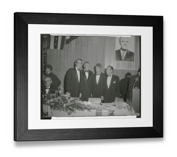 Framed Print : Fund raising Dinner with Governors and Senators