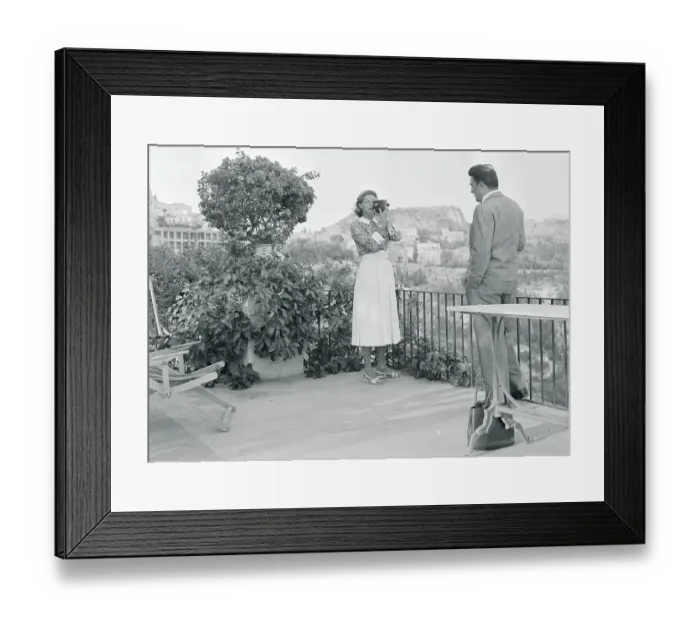 Framed Print : Ingrid Bergman Filming Federico Fellini Framed Print : Ingrid Bergman Filming Federico Fellini