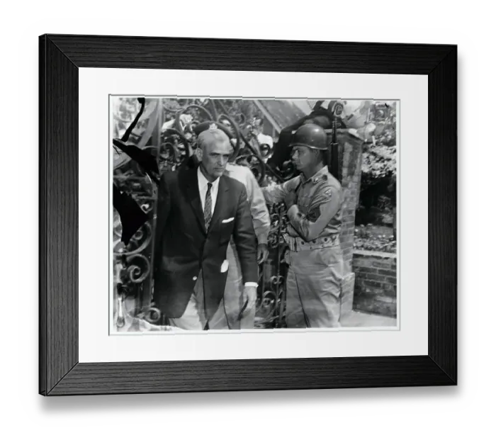 Framed Print : Marshal Beal Kidd Entering Executive Mansion Framed Print : Marshal Beal Kidd Entering Executive Mansion