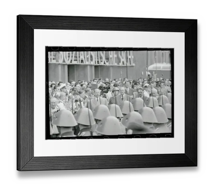 Framed Print : Nikita Khrushchev Reviewing Honor Guard Framed Print : Nikita Khrushchev Reviewing Honor Guard