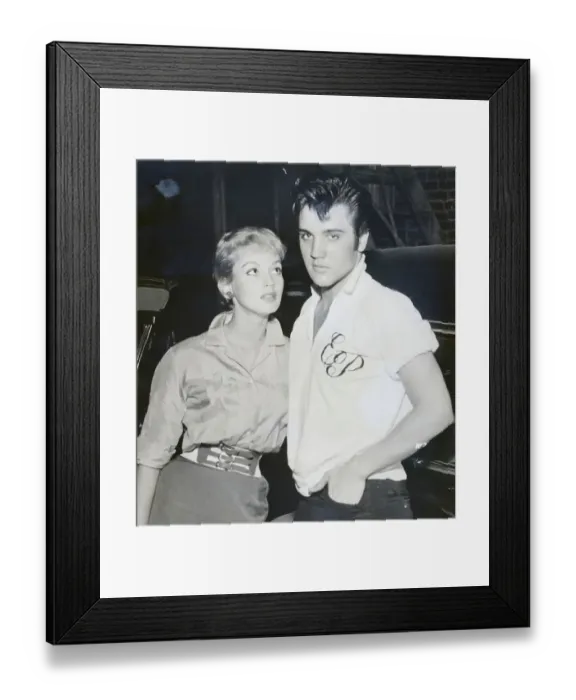 Framed Print : Presley And Actress Venetia Stevenson Framed Print : Presley And Actress Venetia Stevenson