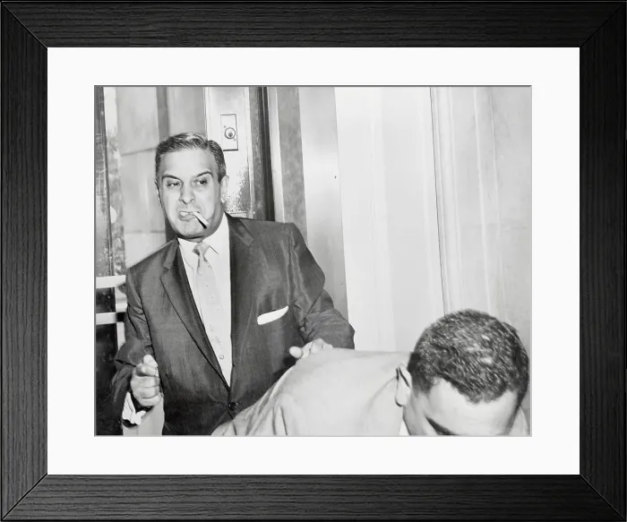 Framed Print : Johnny Dio Punching Journalist Stanley Tretick Framed Print : Johnny Dio Punching Journalist Stanley Tretick