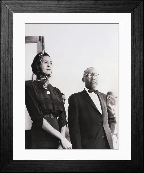 Framed Print : Dr. and Mrs. Francois Duvalier Waiting