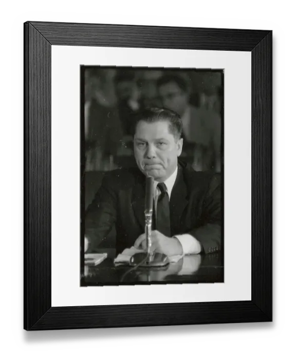 Framed Print : James R. Hoffa Gesturing as he Speaks Framed Print : James R. Hoffa Gesturing as he Speaks