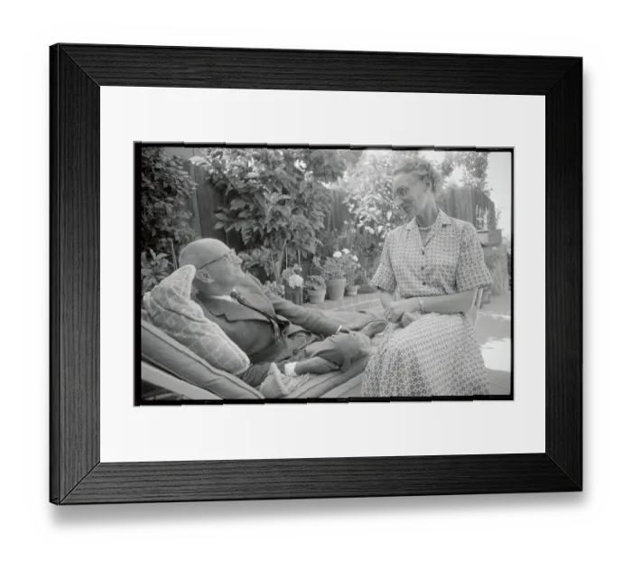 Framed Print : Author C. S. Forester Sitting with his second wife Dorothy Ellen Foster Forester Framed Print : Author C. S. Forester Sitting with his second wife Dorothy Ellen Foster Forester