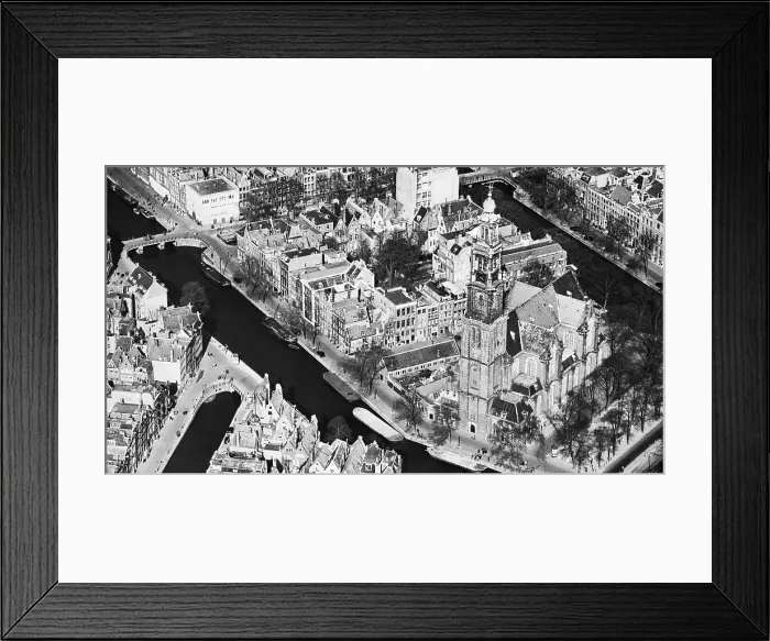 Framed Print : Aerial View of Anne Frank's House Framed Print : Aerial View of Anne Frank's House