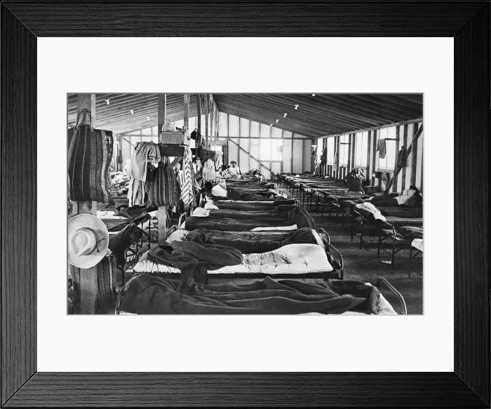 Framed Print : Interior Of Farm Workers Barracks Unit Framed Print : Interior Of Farm Workers Barracks Unit