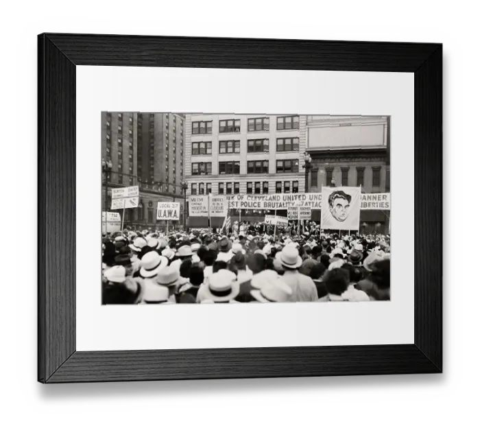 Framed Print : Rally In Cleveland Framed Print : Rally In Cleveland
