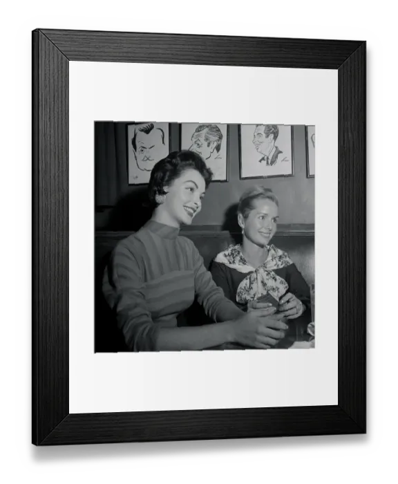 Framed Print : Portrait of Leona Gage and Debbie Reynolds Framed Print : Portrait of Leona Gage and Debbie Reynolds