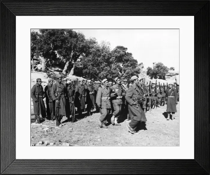 Framed Print : Algerian Rebel Army In Training Framed Print : Algerian Rebel Army In Training
