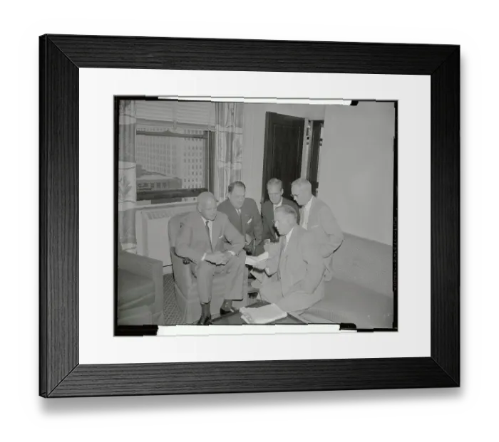 Framed Print : Members of Court of Last Resort Discussing Sheppard Case