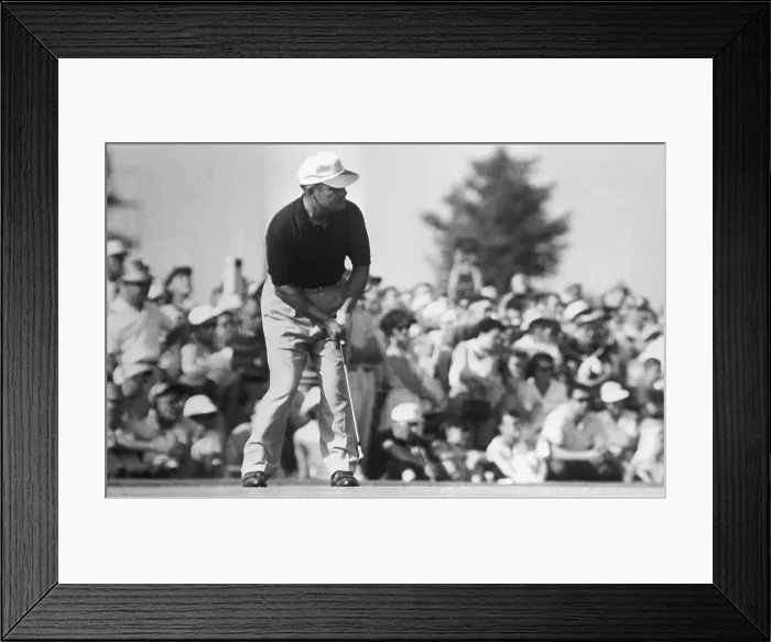 Framed Print : Golfer Lionel Herbert Putting Framed Print : Golfer Lionel Herbert Putting