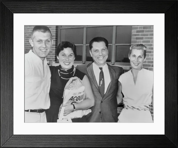 Framed Print : Jimmy Hoffa Shown With His Family Framed Print : Jimmy Hoffa Shown With His Family