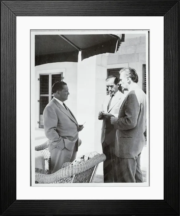 Framed Print : Yugoslavian Leaders Conversing With Edward R. Murrow Framed Print : Yugoslavian Leaders Conversing With Edward R. Murrow