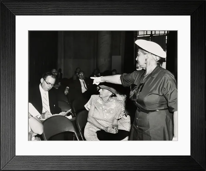 Framed Print : Housewife Accuses Union President Framed Print : Housewife Accuses Union President