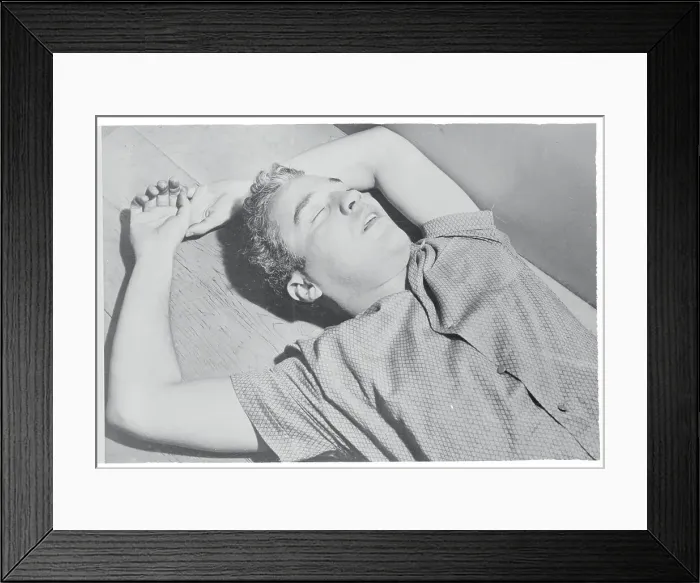 Framed Print : Charlie Chaplin Jr. Sleeping