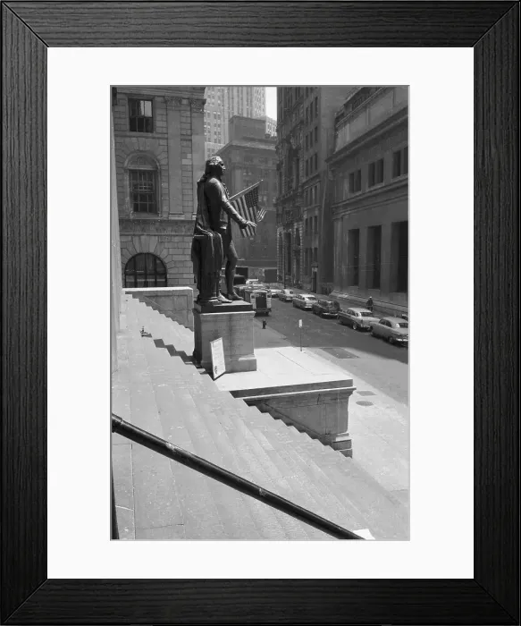 Framed Print : Silence on Wall Street Framed Print : Silence on Wall Street