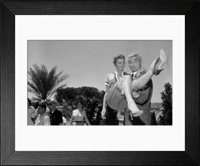 Framed Print : Jeff Chandler Holding Esther Williams Framed Print : Jeff Chandler Holding Esther Williams