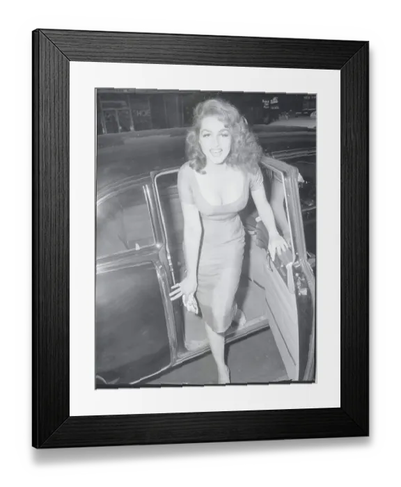 Framed Print : Julie Newmar Arriving at Premiere Framed Print : Julie Newmar Arriving at Premiere