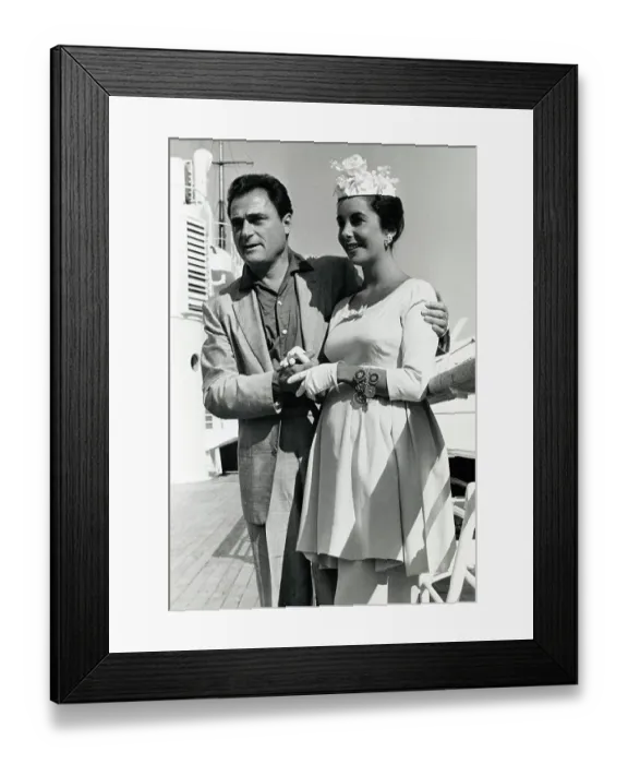 Framed Print : Mike Todd and Elizabeth Taylor Arriving Home Framed Print : Mike Todd and Elizabeth Taylor Arriving Home