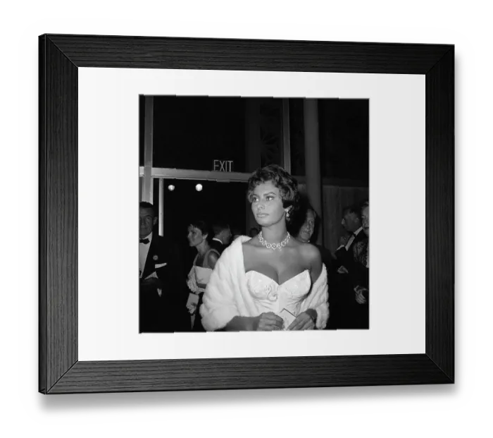 Framed Print : Sophia Loren at Movie Premiere Framed Print : Sophia Loren at Movie Premiere