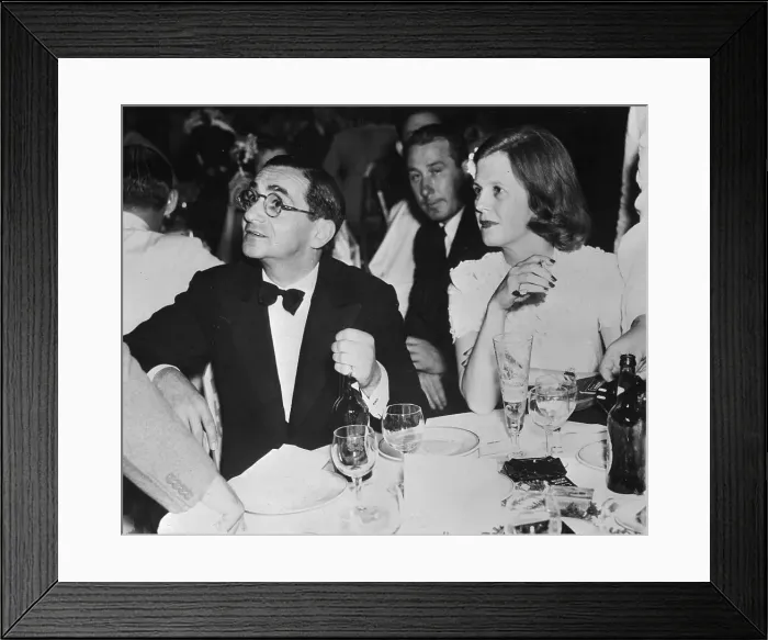 Framed Print : Irving Berlin with Wife at the Waldorf Astoria Hotel Framed Print : Irving Berlin with Wife at the Waldorf Astoria Hotel