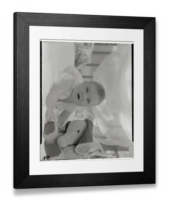 Framed Print : Happy Mary Courtney Kennedy Hill in Her Crib Framed Print : Happy Mary Courtney Kennedy Hill in Her Crib