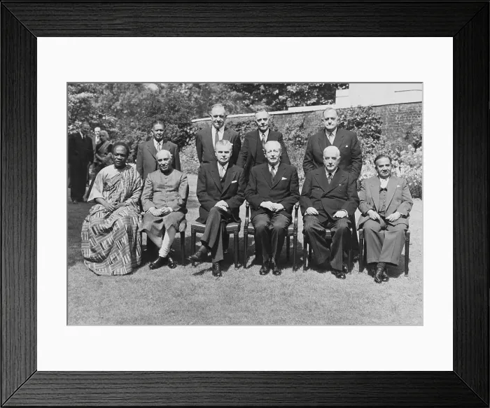 Framed Print : Portrait of Ten Commonwealth Prime Ministers Framed Print : Portrait of Ten Commonwealth Prime Ministers