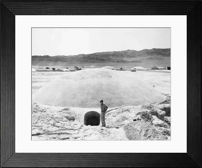 Framed Print : Concrete Dome To Be Used For Nuclear She Framed Print : Concrete Dome To Be Used For Nuclear She
