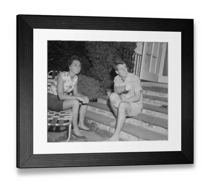 Framed Print : Portrait of Robert and Ethel Kennedy Framed Print : Portrait of Robert and Ethel Kennedy