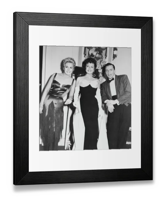 Framed Print : Rita Hayworth with Frank Sinatra and Kim Novak