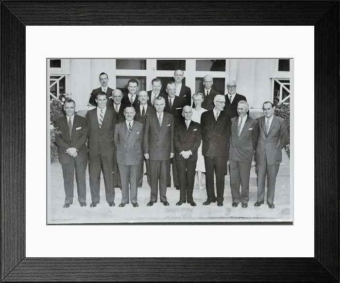 Framed Print : Canadian Cabinet Ministers in 1957 Framed Print : Canadian Cabinet Ministers in 1957