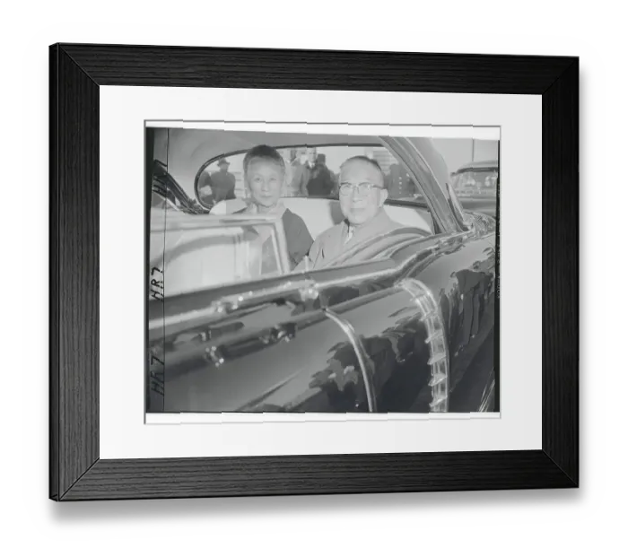 Framed Print : Dwight D. Eisenhower and Nobusuke Kishi on Golf Course Framed Print : Dwight D. Eisenhower and Nobusuke Kishi on Golf Course