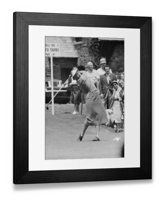Framed Print : Betsy Rawls Swinging a Golf Club Framed Print : Betsy Rawls Swinging a Golf Club